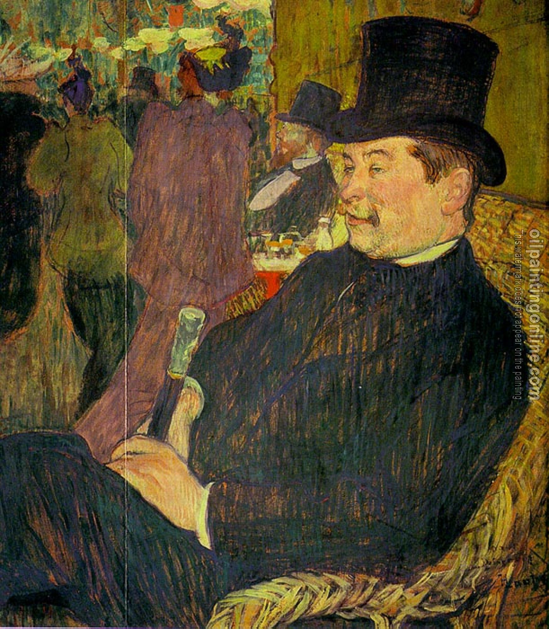 Toulouse-Lautrec, Henri de - Portrait of Monsieur Delaporte at the Jardin de Paris